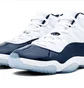 Кроссовки мужские Air Jordan 11 Retro White/Blue 378037-123