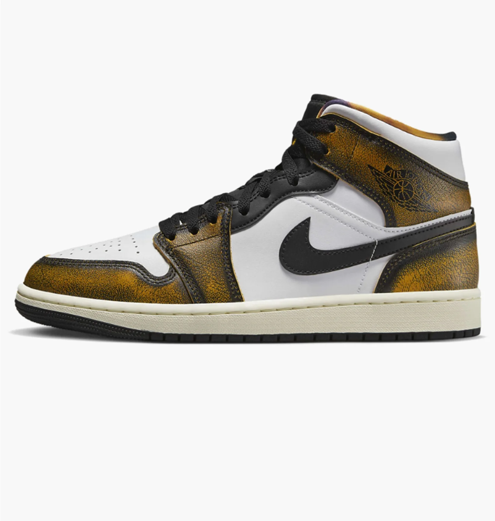 ᐉ Кроссовки мужские Air Jordan 1 Mid Se White/Green Dq8417-071