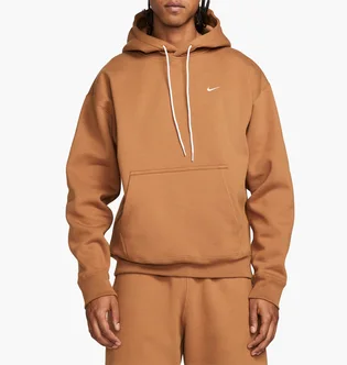 Худи мужское Nike Solo Swoosh Fleece Hoodie Brown CV0552-270