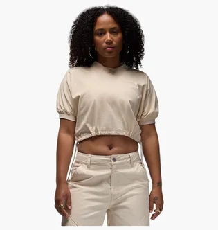 Кофта женская Air Jordan WomenS Knit Cropped Top Beige FN5727-203