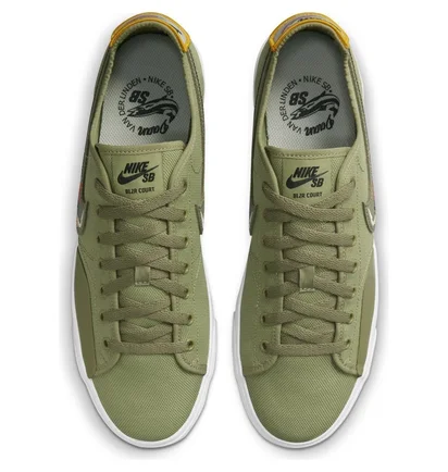 Кроссовки унисекс Nike Sb Blzr Court D V D L Skate Shoes Olive CZ5605-300