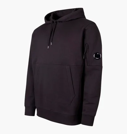 Худі чоловіче C.P. Company Diagonal Raised Fleece Lens Black RCCMSS714A-005086W