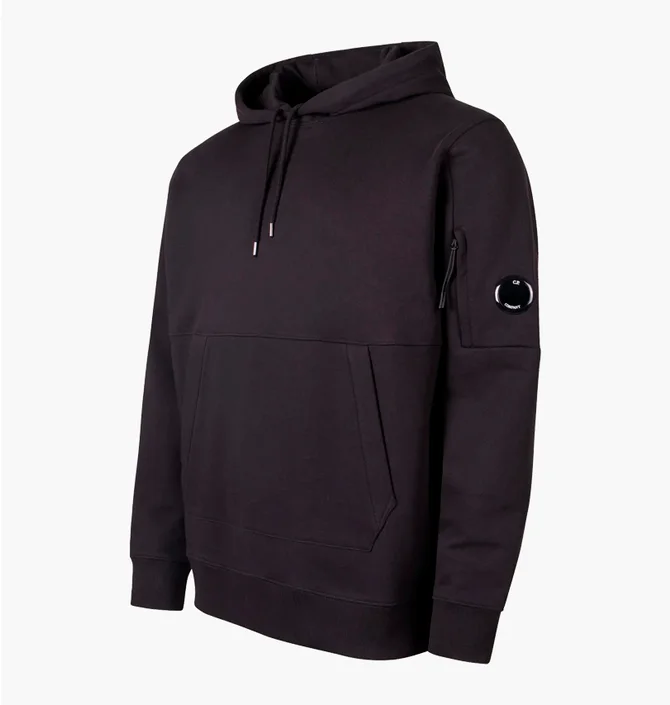 Худі чоловіче C.P. Company Diagonal Raised Fleece Lens Black RCCMSS714A-005086W