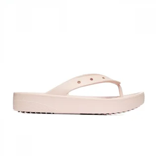 Тапочки женские CROCS Classic Platform Flip Beige 207714-6UR