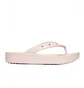Тапочки женские CROCS Classic Platform Flip Beige 207714-6UR