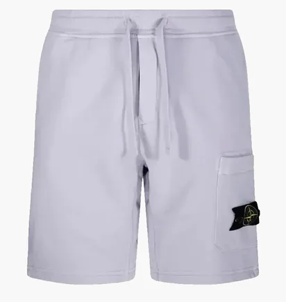 Шорты мужские Stone Island Organic Cotton Fleece Shorts Grey K1S156200012-S0051-V0088