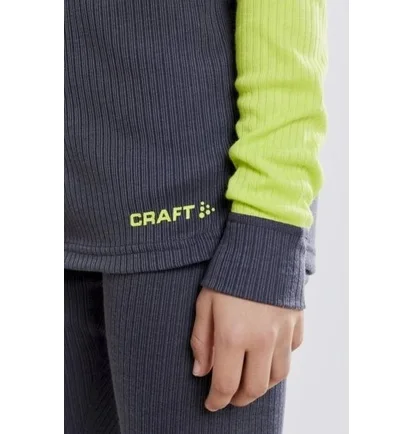 Термобелье детское Craft Baselayer Grey/Green 1905355-995618