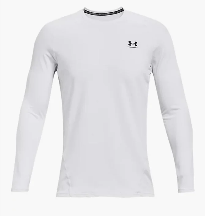 Лонгслив мужской Under Armour Cg Fitted Crew White 1366068-100