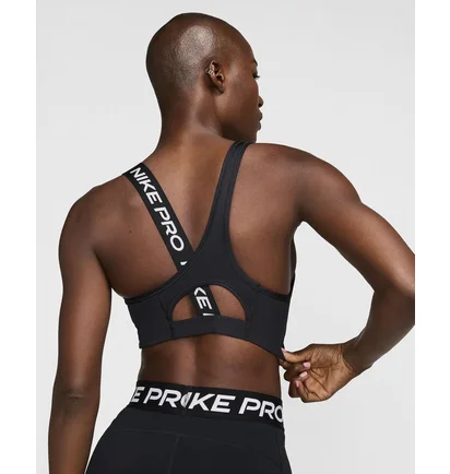 Топ женский Nike Pro Swoosh Asymmetrical Black FV6526-010
