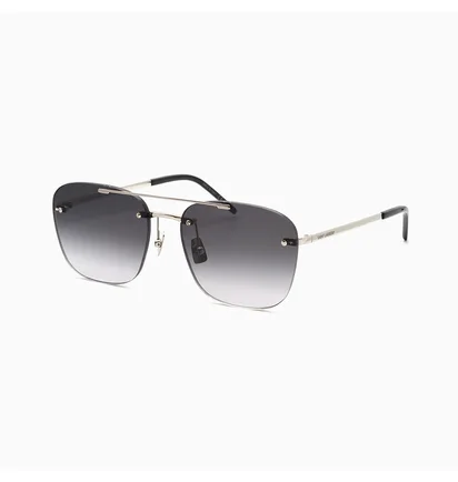 Сонцезахисні окуляри SAINT LAURENT Grey/Metallic SL-309-RIMLESS-002-58