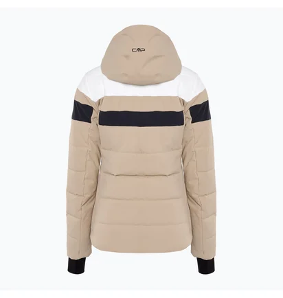 Куртка женская CMP Jacket Zip Hood Mechanical Str Beige 34W4586-A435
