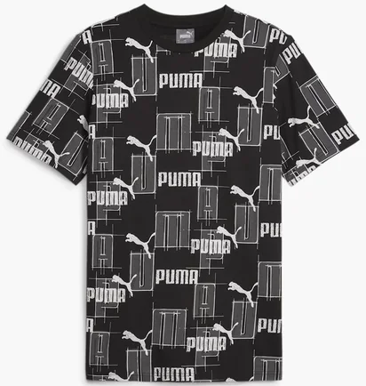 Футболка чоловіча Puma Ess+ Logo Lab Aok Tee Black/Grey 678982-01