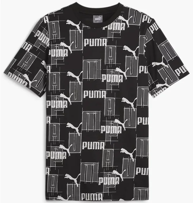 Футболка чоловіча Puma Ess+ Logo Lab Aok Tee Black/Grey 678982-01