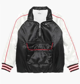 Бомбер мужской Nike Sportswear WomenS Oversized Jacket Black/White HF9435-010