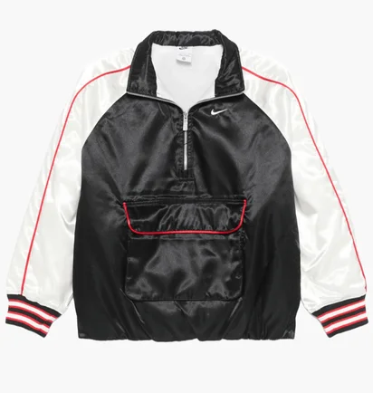 Бомбер мужской Nike Sportswear WomenS Oversized Jacket Black/White HF9435-010