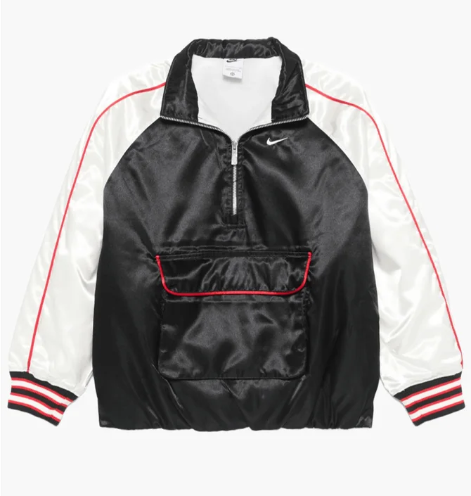 Бомбер мужской Nike Sportswear WomenS Oversized Jacket Black/White HF9435-010