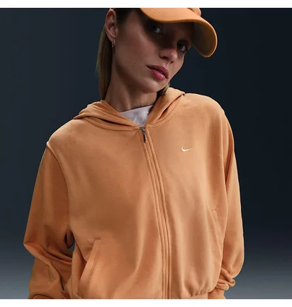Толстовка женская Nike Nsw Chll Ft Fz Hdy Orange FN2415-856