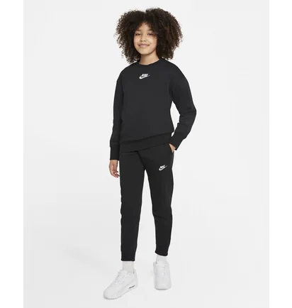 Свитшот детский Nike G NSW CLUB FLC BF CREW LBR Black DD7473-010