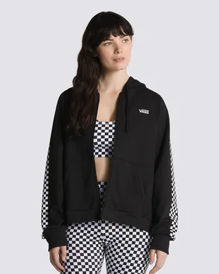Толстовка женская Vans Funniest Times Zip Hoodie Black VN0A7RN6BLK