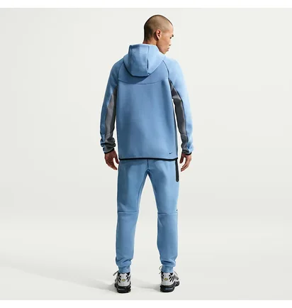 Толстовка чоловіча Nike Tech Fleece Fz Wr Blue/Grey HV0949-486