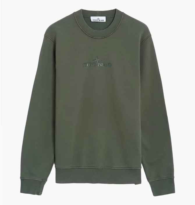 Світшот чоловічий Stone Island Institutional One Olive 811566182-V0059