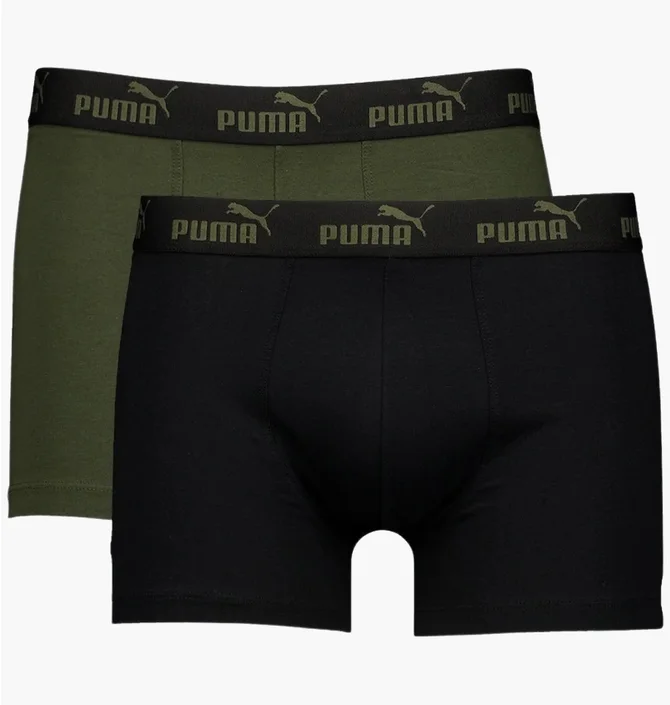 Трусы мужские Puma Everyday (2 шт) Black/Olive 701232894-008