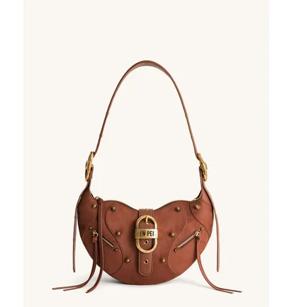 Сумка жіноча JW PEI Tessa Suede Shoulder Bag Brown BB2023BG70164JWP