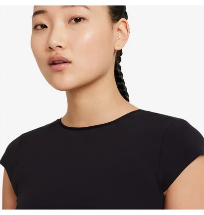 Футболка жіноча Nike Yoga Luxe T-Shirt Black DC5257-010
