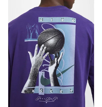 Лонгслів чоловічий Nike T-Shirt Max90 Violet HF6195-504