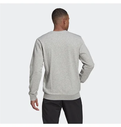 Свитшот мужской Adidas Essentials French Terry Big Logo Sweatshirt Grey GK9077