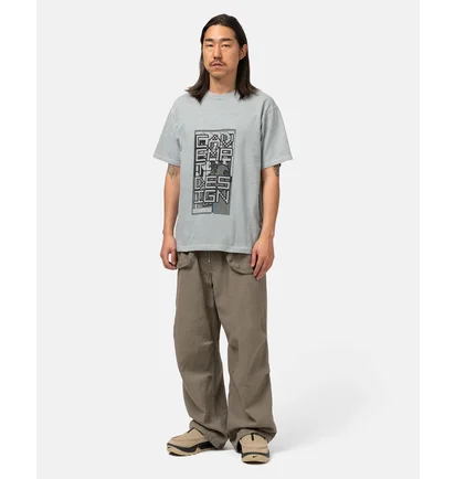 Футболка мужская Cav Empt Short Sleeve Mock Neck Grey CES27T08