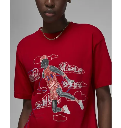 Футболка жіноча Air Jordan T-Shirt Artist Series By Parker Duncan Red DX0420-687