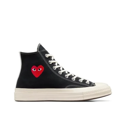 Кеди унісекс Converse X Comme Des Garçons Play X Chuck 70 High Black A08801C