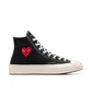 Кеди унісекс Converse X Comme Des Garçons Play X Chuck 70 High Black A08801C