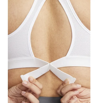 Топ женский Nike Womens High-Support Non-Padded Adjustable Sports Bra White Dd0428-100