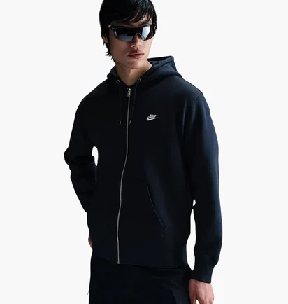 Толстовка мужская Nike Club MenS Full-Zip Fleece Hoodie Blue FN3861-451