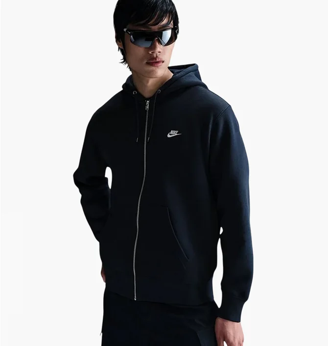 Толстовка мужская Nike Club MenS Full-Zip Fleece Hoodie Blue FN3861-451