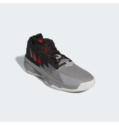 Кросівки унісекс Adidas Dame 8 Basketball Shoes Black/Grey Hr1558