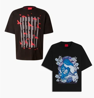 Футболка чоловіча Hugo Hugo Graphic Tee Black 50542581-10266060