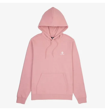 Худи унисекс Converse Go-To Embroidered Star Chevron French Terry Hoodie Pink 10023874-296