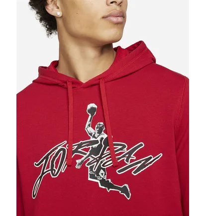Худи мужское Air Jordan Mens French Terry Pullover Hoodie Red Dj0634-687