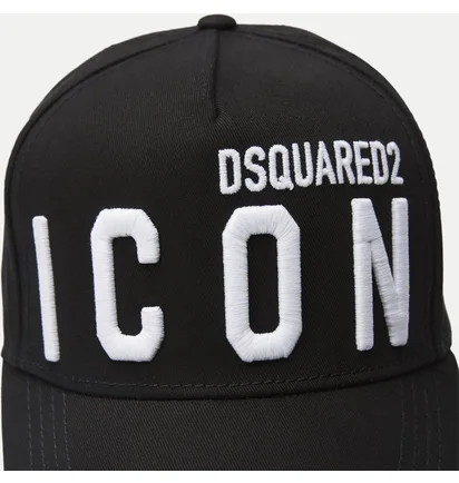 Кепка чоловіча Dsquared2 Icon Cap White Logo Black BCM041205C00001