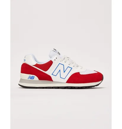 Кросівки чоловічі New Balance 574 White/Red U574EW2