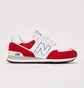Кросівки чоловічі New Balance 574 White/Red U574EW2