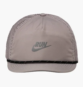 Кепка унисекс Nike Pro Dri-Fit Unstructured Swoosh Run Grey IO8269-009