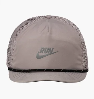 Кепка унисекс Nike Pro Dri-Fit Unstructured Swoosh Run Grey IO8269-009