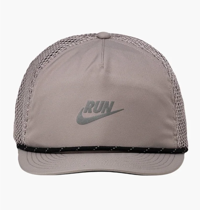 Кепка унісекс Nike Pro Dri-Fit Unstructured Swoosh Run Grey IO8269-009