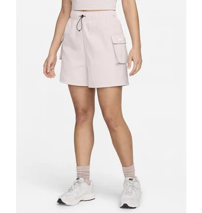 Шорты женские Nike Sportswear Essential Woven High-Rise Shorts Beige DM6247-019