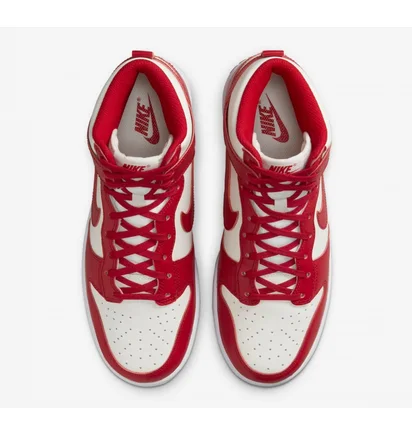 Кроссовки женские Nike Dunk High Beige/Red DD1869-114