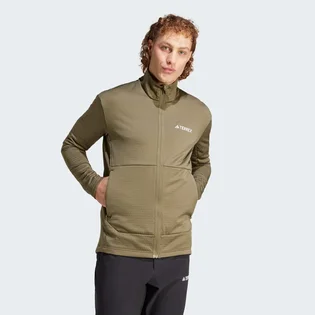 Кофта мужская Adidas Terrex Multi Light Fleece Full-Zip Jacket Olive IQ3742